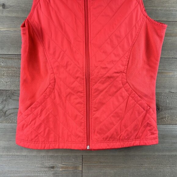 Columbia Womens Vest Perfect Mix Quilted Fleece Full Zip Pockets Outdoor Medium - Picture 3 of 8